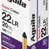 Aguila Ammunition Super Colibri 22LR 590fps. 20 Grain Lead Round Nose Brass Case Ammunition