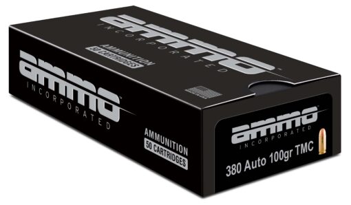 Ammo, Inc. Signature .380 ACP 100 grain Total Metal Jacket Brass Cased Centerfire Pistol Ammunition