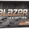 CCI Ammunition Blazer Brass 9mm Luger 115 Grain Full Metal Jacket Centerfire Pistol Ammunition