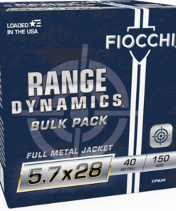 Fiocchi Range Dynamics 5.7x28mm 40 Grain FMJ Brass Pistol Ammunition