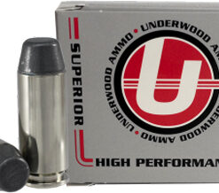 Underwood Ammo 10mm Auto 200 Grain Coated Hard Cast Nickel Plated Brass Cased Pistol Ammunition