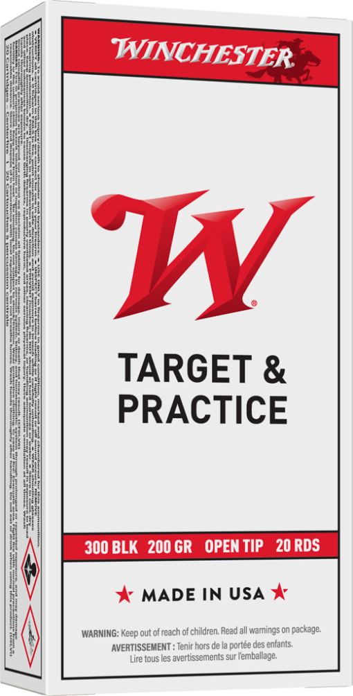 Winchester USA RIFLE .300 AAC Blackout 200 grain Full Metal Jacket Centerfire Rifle Ammunition